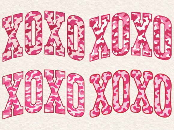 Retro Camo XOXO Valentines Svg Png Files Review