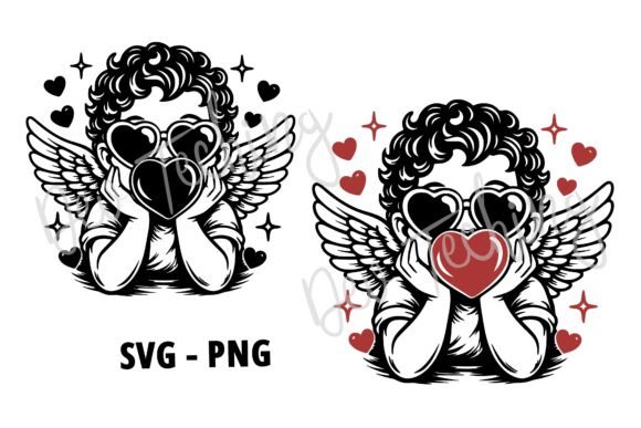 Retro Cupid Blowing Bubble Svg Review