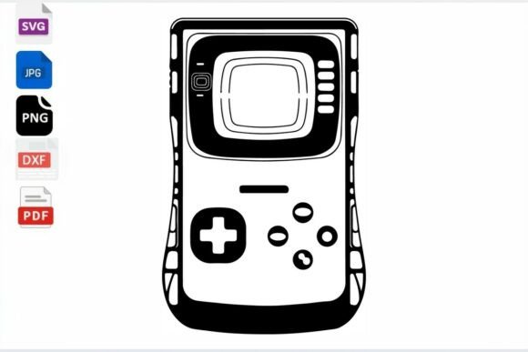 Retro Handheld Game Console SVG Review