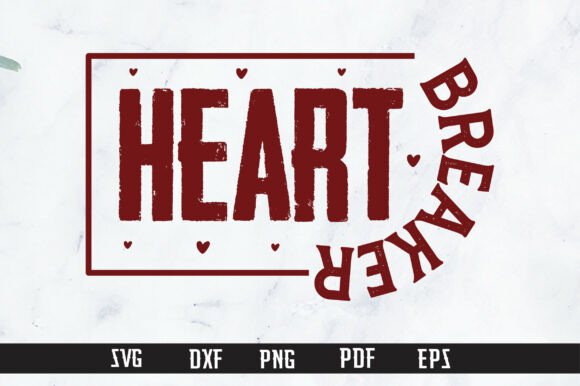 Retro Heart Breaker PNG SVG Review