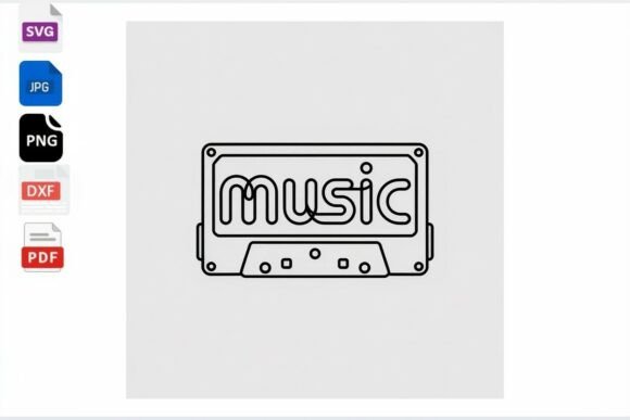 Retro Music Cassette Tape SVG Cut File Review