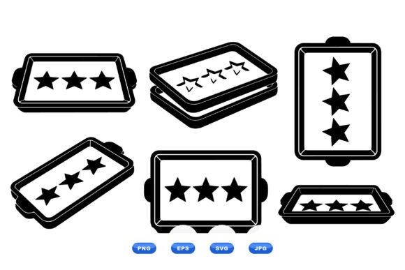 Retro Star Rating Icons SVG Review