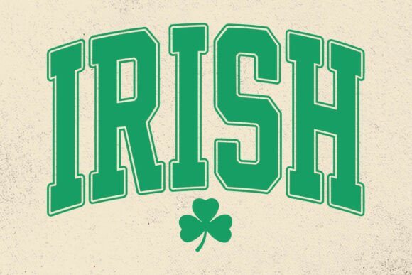 Retro Varsity Irish Clover SVG PNG Review