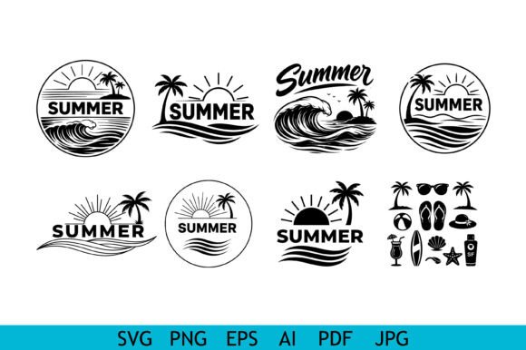 Summer SVG Bundle Beach Wave Palm Tree S Review